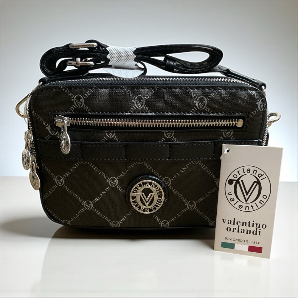 NEW, SERIOUSLY, it"s  NEW...Valentino Orlandi Black Crossbody Bag.